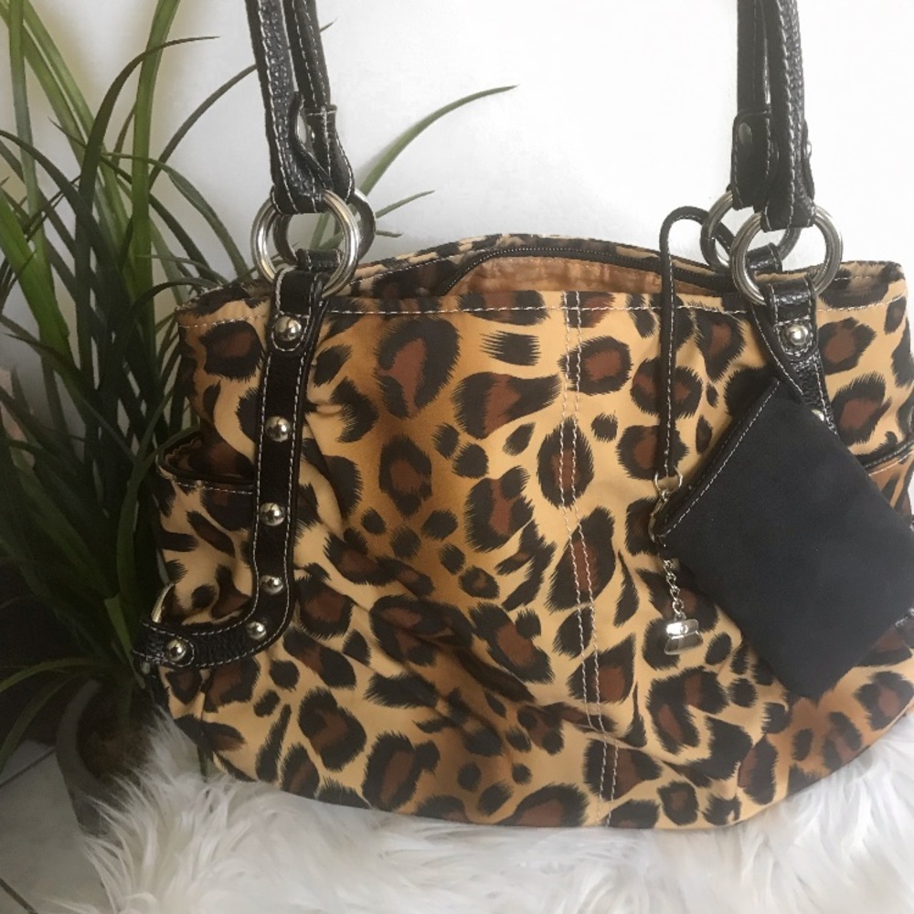 Kathy Van Zeeland cheetah handbag